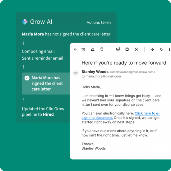 Simplified Product UI Spend more time on the work that grows the firm